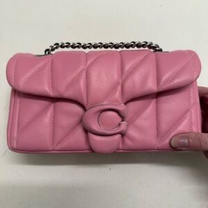 Coach Tabby 20 Quilted Nappa Leather Shoulder Bag – Pink